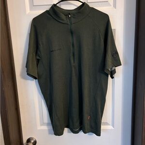 Mammut Dark Green Half-Zip Polo Shirt